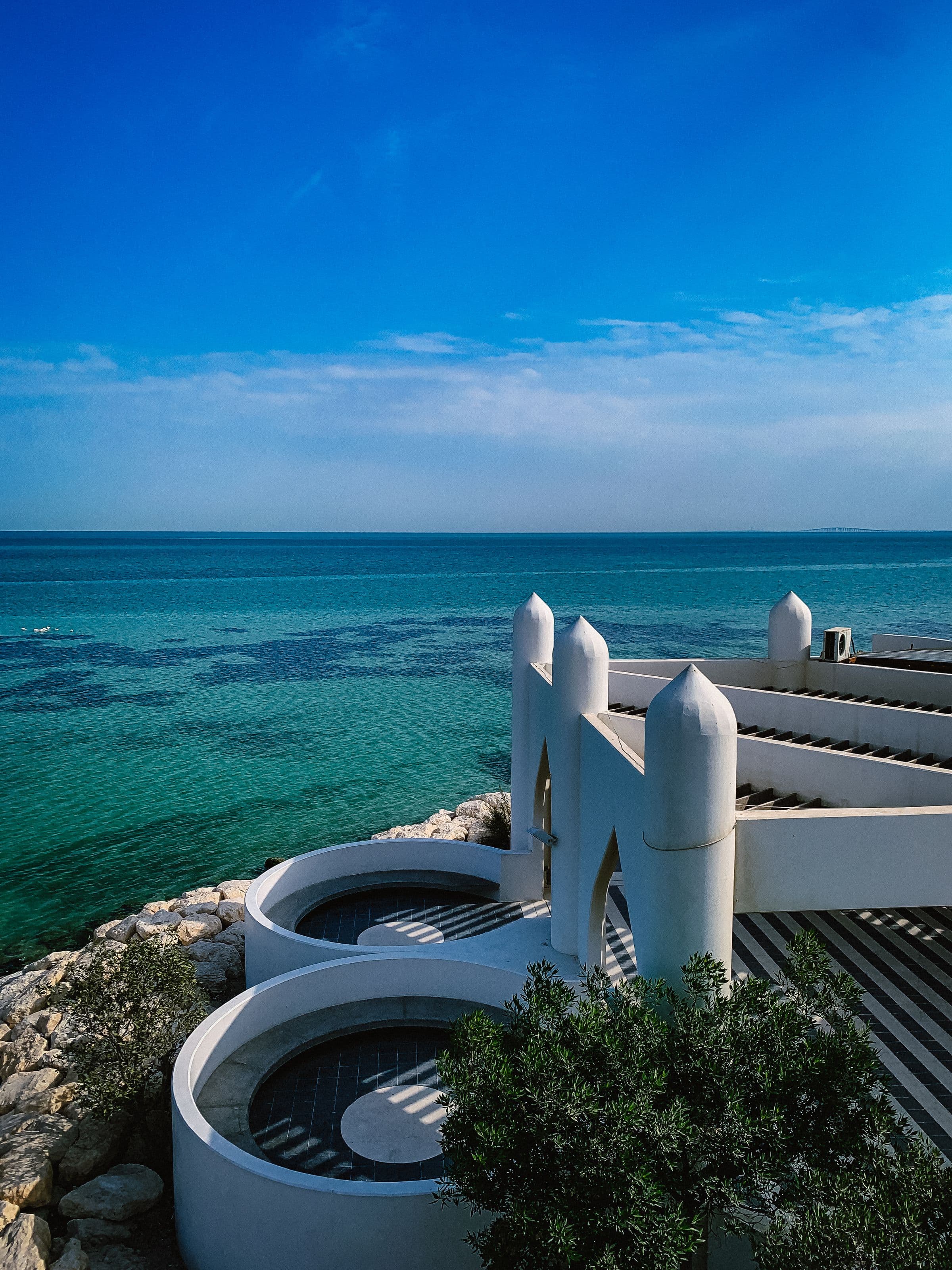 The Gulf coast at Al Khobar, the eastern end of the Riyadh to Dammam intercity run