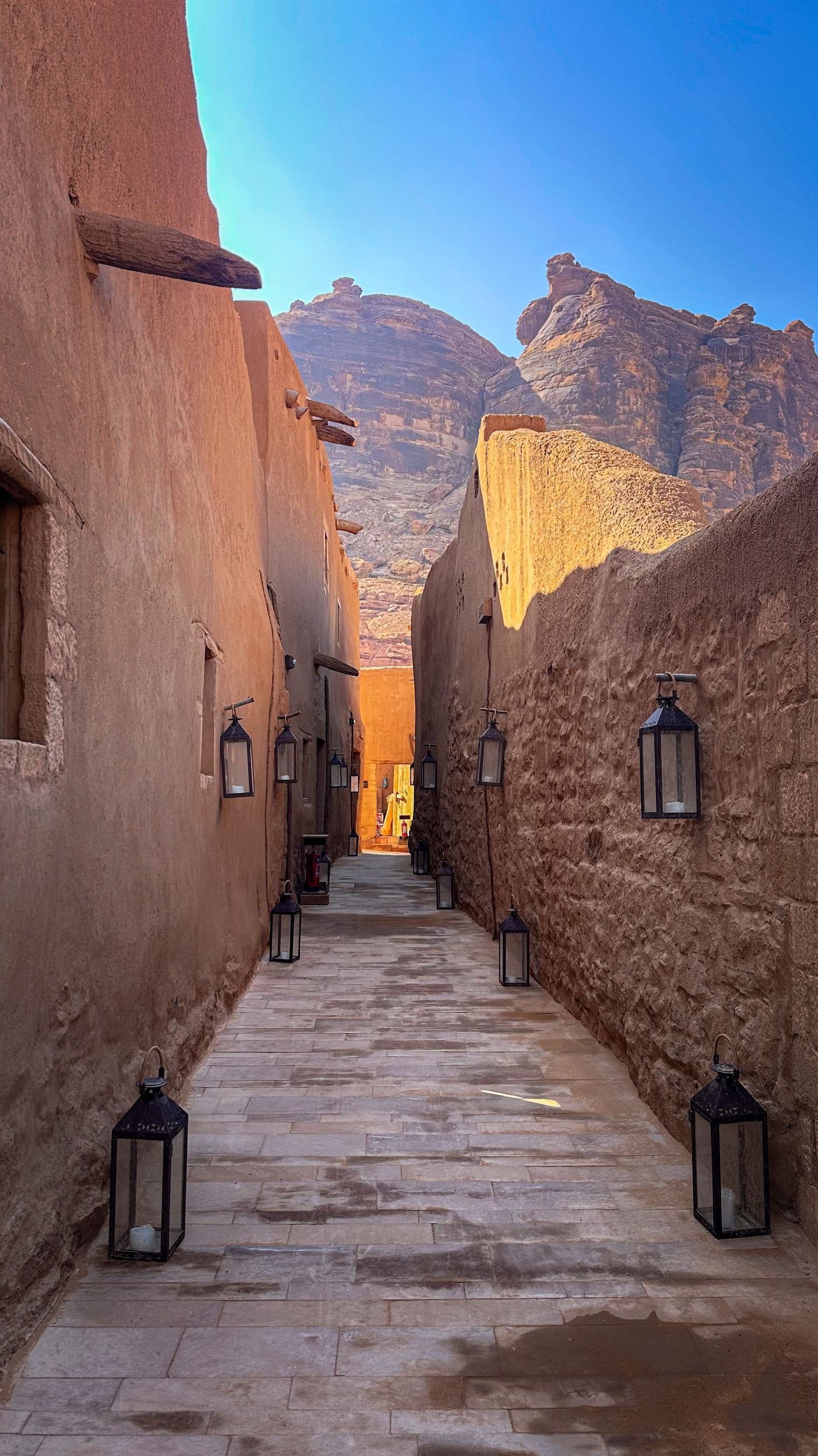 AlUla Old Town, the far end of the Riyadh to AlUla road journey across the Kingdom